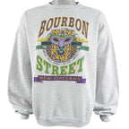 Vintage - Bourbon Street, New Orleans Crew Neck Sweatshirt 1990 X-Large Vintage Retro