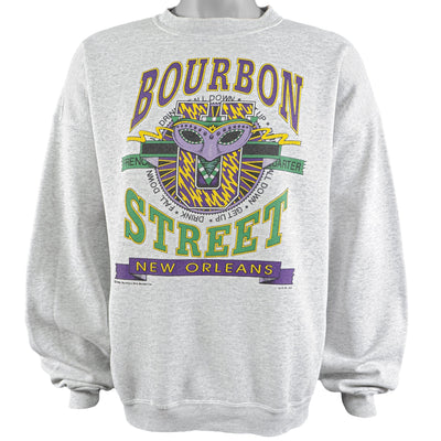 Vintage (Hanes) - Bourbon Street, New Orleans Crew Neck Sweatshirt 1990 X-Large