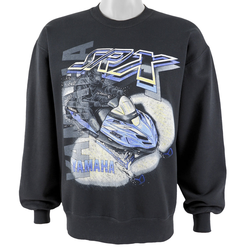 Vintage - Black Yamaha, SRX Crew Neck Sweatshirt 1990s Large Vintage Retro