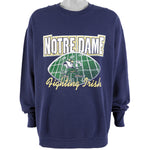 NCAA (Olympus) - Notre Dame Fighting Irish Crew Neck Sweatshirt 1990s X-Large Vintage Retro Football College