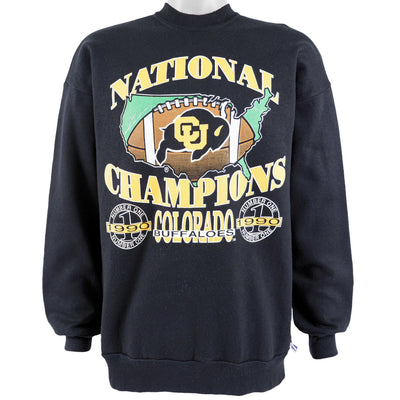 NCAA (Logo 7) - Colorado Buffaloes National Champions Sweatshirt 1990 Large