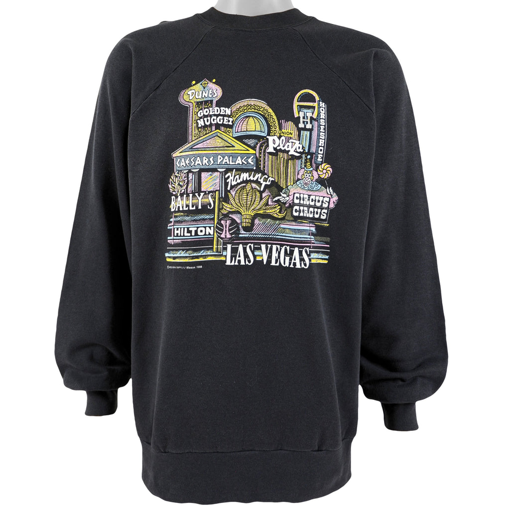 Vintage - Las Vegas Crew Neck Sweatshirt 1988 X-Large Vintage Retro
