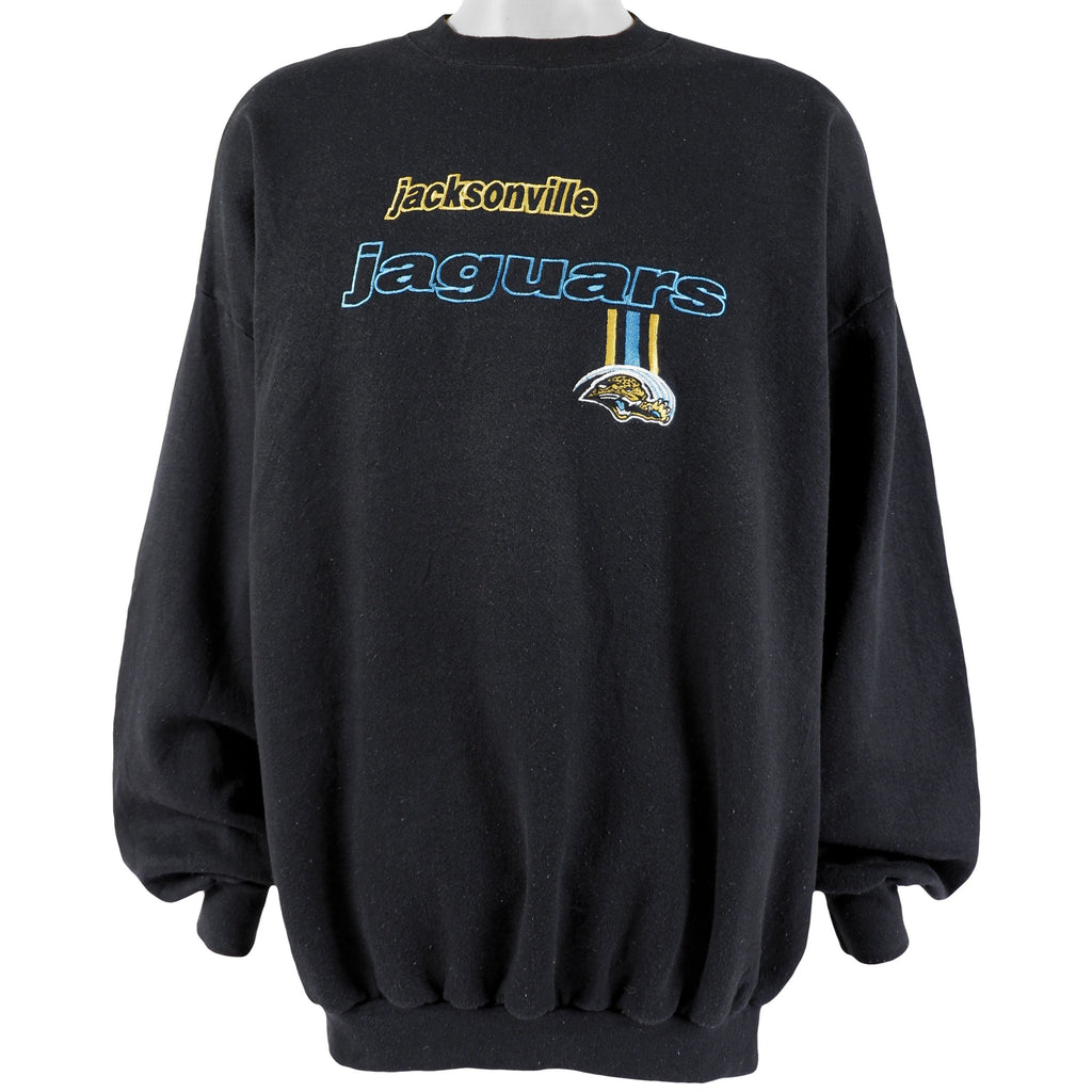 NFL (Logo Athletic) - Jacksonville Jaguars Crew Neck Sweatshirt 1990s XX-Large Vintage Retro Football 