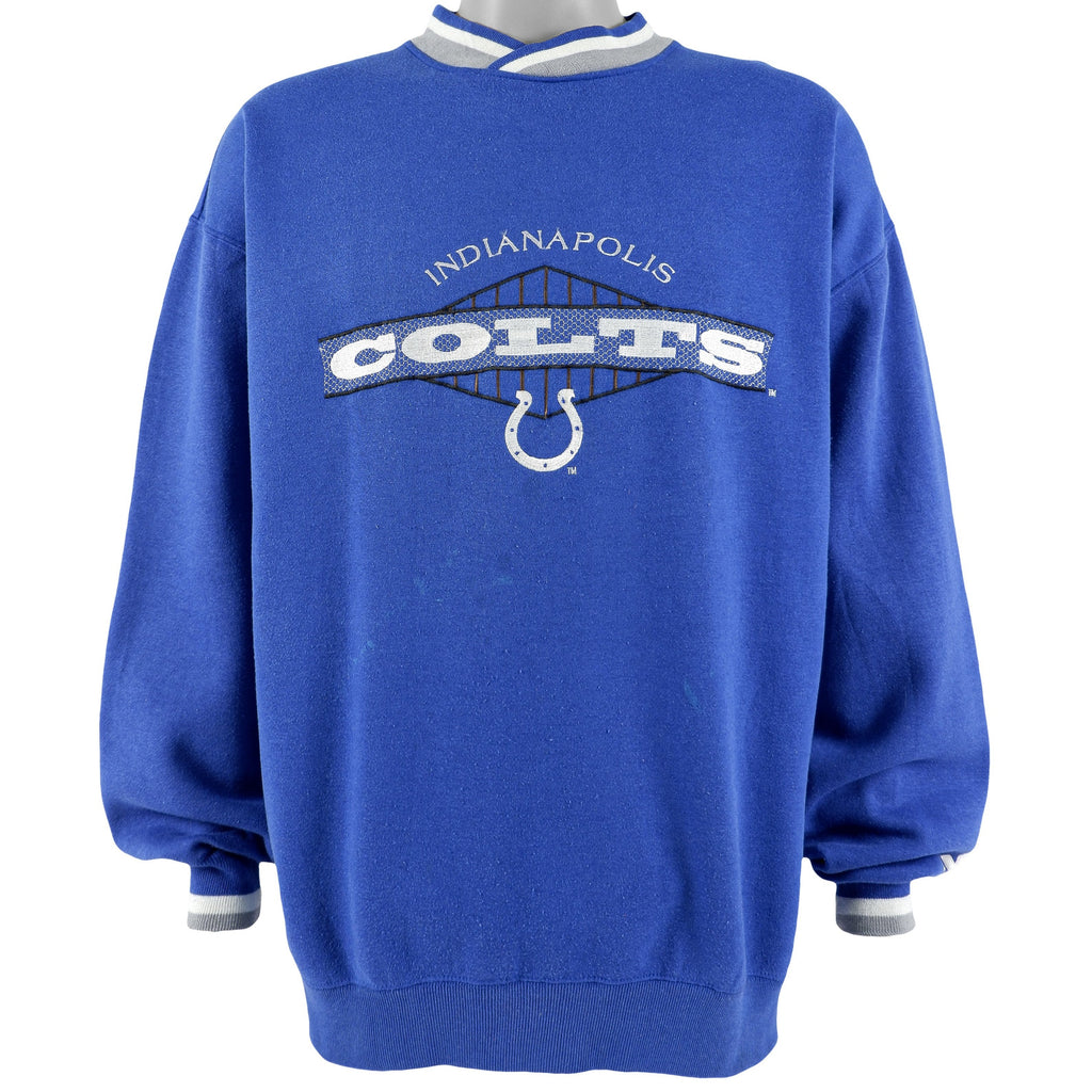 Starter - Indianapolis Colts Spell-Out Sweatshirt 1990s X-Large Vintage Retro Football