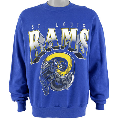 NFL (Locker Line) - St. Louis Rams Crew Neck Sweatshirt 1995 Large