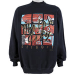 Vintage (Tultex) - Detroit Motor City Crew Neck Sweatshirt 1990s X-Large Vintage Retro