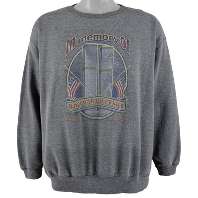 Vintage (Just My Size) - In Memory of World Trade Center Crew Neck Sweatshirt 2001 XX-Large