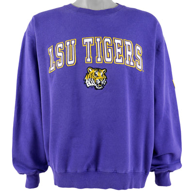 NCAA (Colosseum) - LSU Tigers Crew Neck Sweatshirt 1990s Large