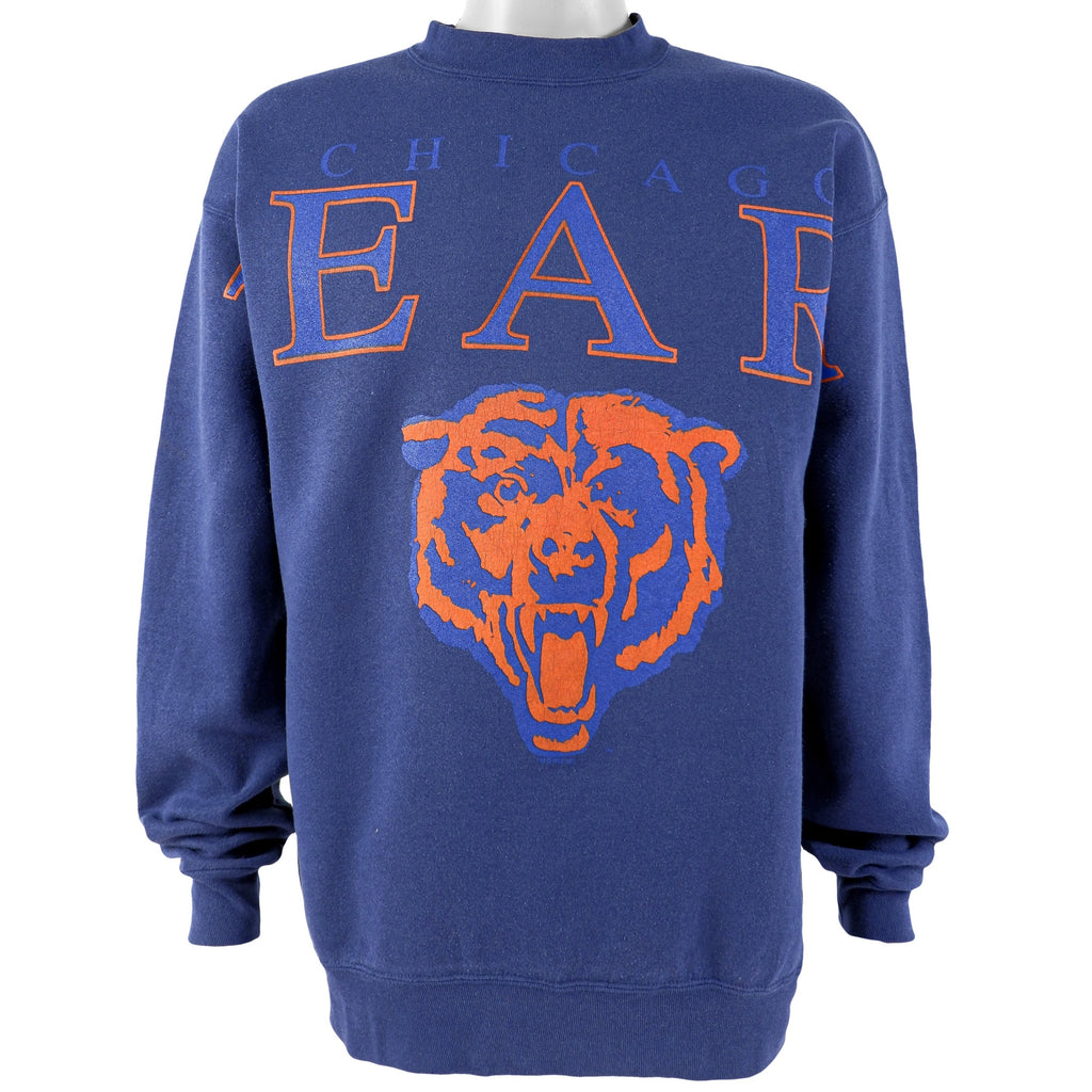 NFL - Chicago Bears Crew Neck Sweatshirt 1990s Large Vintage Retro Football