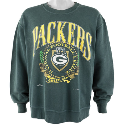 NFL (Nutmeg) - Green Bay Packers Crew Neck Sweatshirt 1993 Large