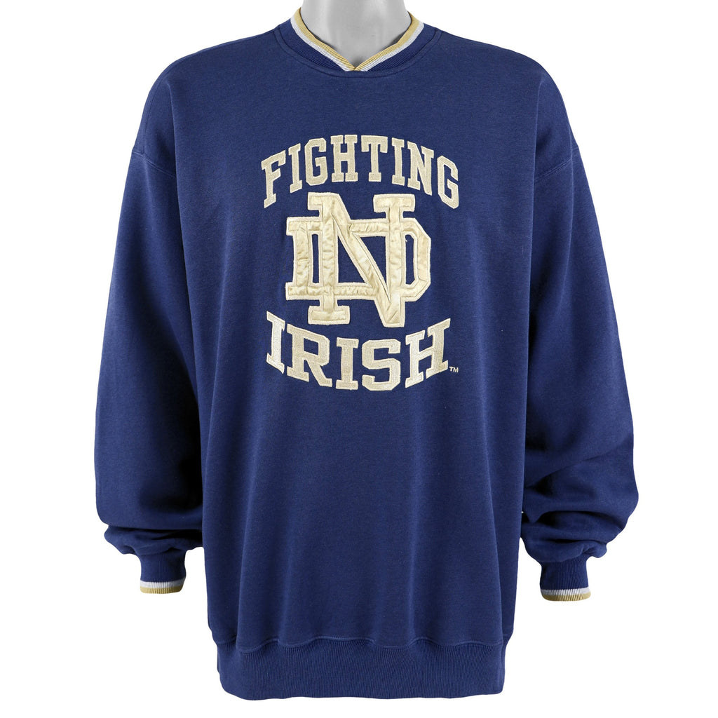 Starter - Notre Dame Fighting Irish Sweatshirt 1990s X-Large Vintage Retro Football College