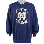 Starter - Notre Dame Fighting Irish Sweatshirt 1990s X-Large Vintage Retro Football College