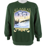 Vintage (Jerzees) - Alaskas Iditarod Crew Neck Sweatshirt 1990s Large Vintage Retro