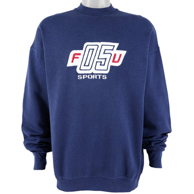 FUBU - Blue 05 Sports Spell-Out Crew Neck Sweatshirt 1990s X-Large