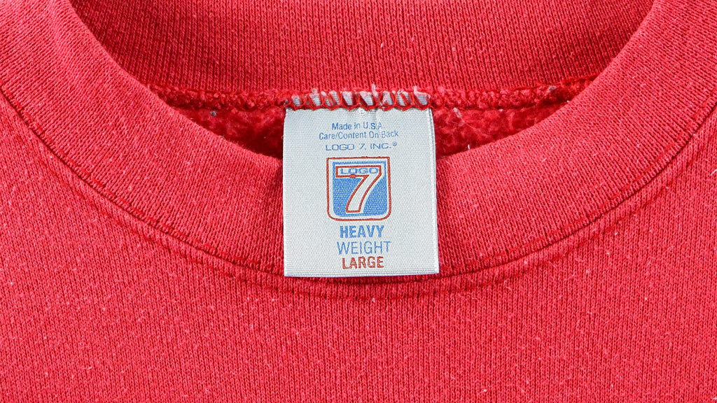 NBA (Logo 7) - Chicago Bulls Crew Neck Sweatshirt 1990s Large Vintage Retro Basketball