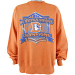 NFL (Logo 7) - Orange Denver Broncos Crew Neck Sweatshirt 1996 X-Large Vintage Retro Football