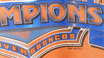 NFL (Logo 7) - Orange Denver Broncos Crew Neck Sweatshirt 1996 X-Large Vintage Retro Football