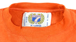 NFL (Logo 7) - Orange Denver Broncos Crew Neck Sweatshirt 1996 X-Large Vintage Retro Football