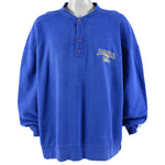 Starter - Los Angeles Rams 1/4 Button Crew Neck Sweatshirt 1990s XX-Large