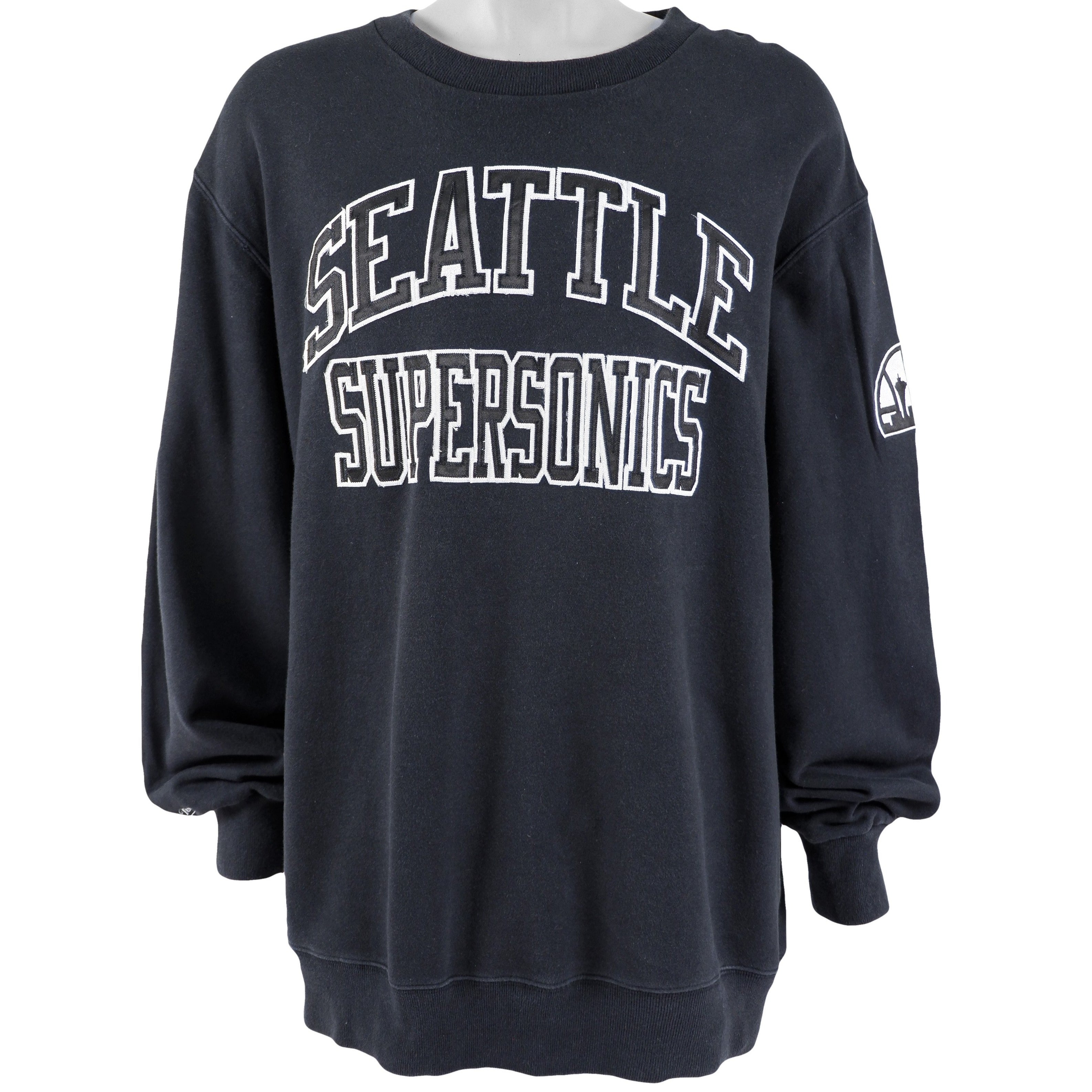 Vintage Starter - Seattle SuperSonics Embroidered Crew Neck Sweatshirt 1990s Large