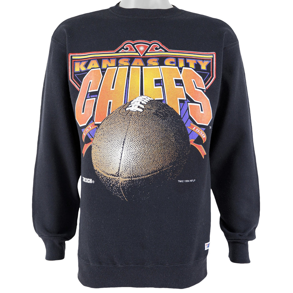 NFL (Trench) - Kansas City Chiefs Crew Neck Sweatshirt 1994 Large Vintage Retro Football