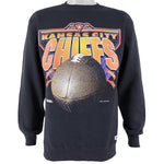 NFL (Trench) - Kansas City Chiefs Crew Neck Sweatshirt 1994 Large Vintage Retro Football