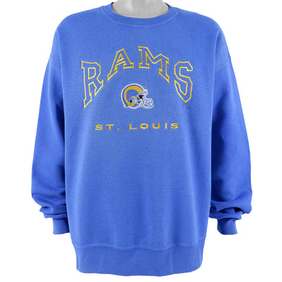 NFL (Lee) - St. Louis Rams Crew Neck Sweatshirt 1990s Large