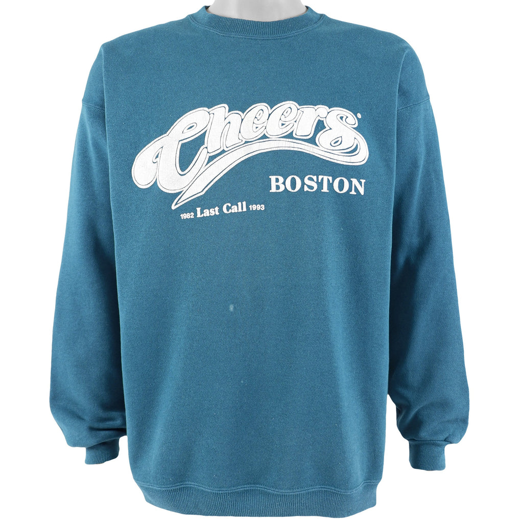Vintage - Blue Cheers, Boston Crew Neck Sweatshirt 1990s Large Vintage Retro