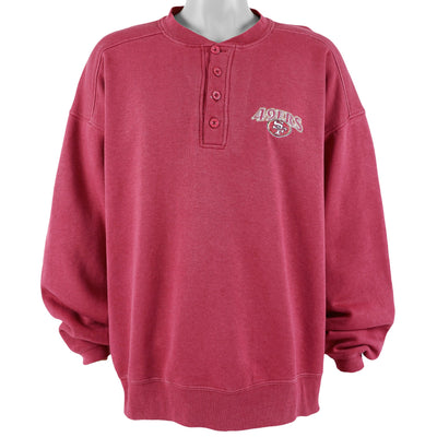 Starter - San Francisco 49ers 1/4 Button Sweatshirt 1990s X-Large