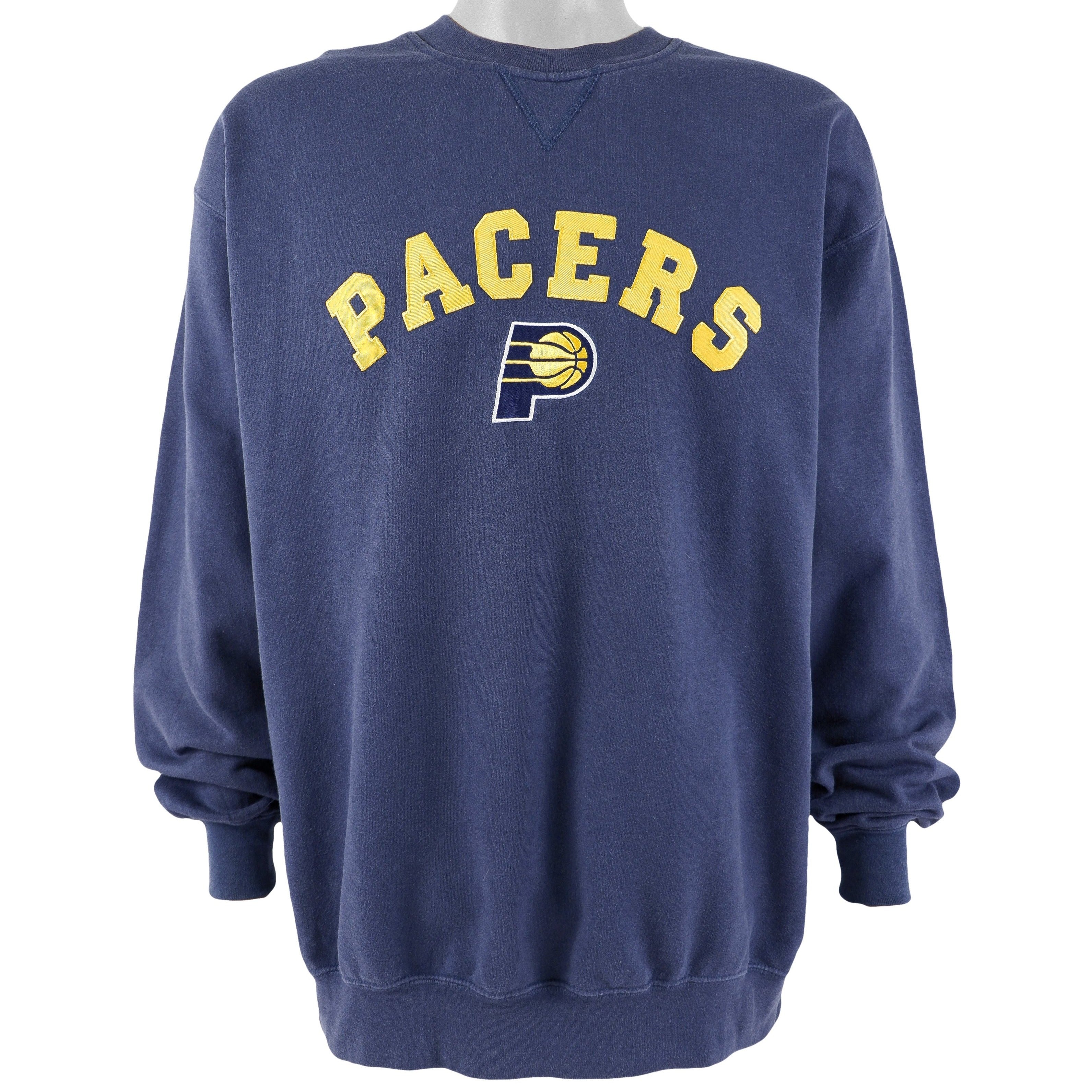 NBA - Indiana Pacers Spell-Out Crew Neck Sweatshirt 1990s Large Vintage Retro Basketball