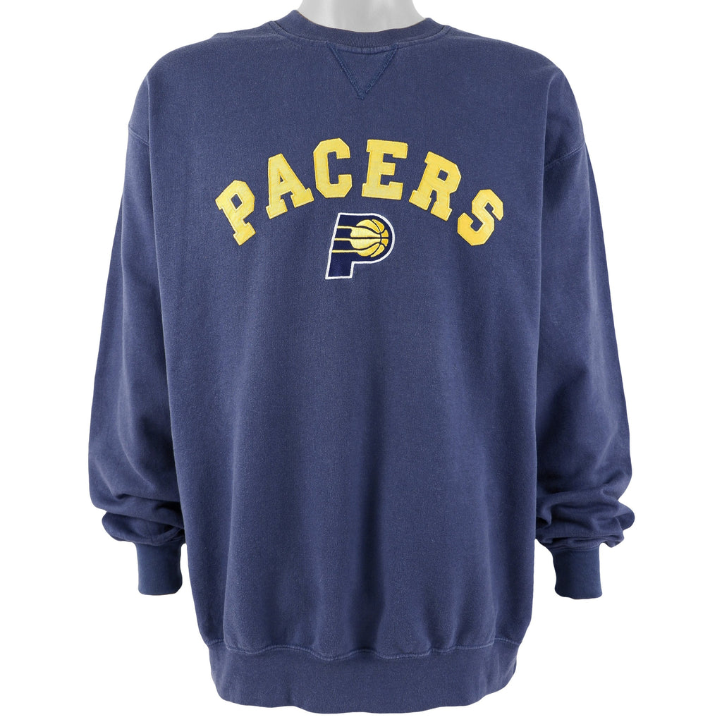 NBA - Indiana Pacers Spell-Out Crew Neck Sweatshirt 1990s Large Vintage Retro Basketball