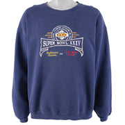 NFL (Dynasty) - Super Bowl Ravens VS Giant Crew Neck Sweatshirt 2001 X-Large Vintage Retro Football