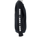 Vintage - Black BMW Spell-Out Crew Neck Sweatshirt 1990s Large Vintage Retro