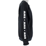 Vintage - Black BMW Spell-Out Crew Neck Sweatshirt 1990s Large Vintage Retro