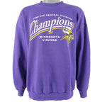 NFL (Logo 7) - Minnesota Vikings Crew Neck Sweatshirt 1998 X-Large Vintage Retro Football