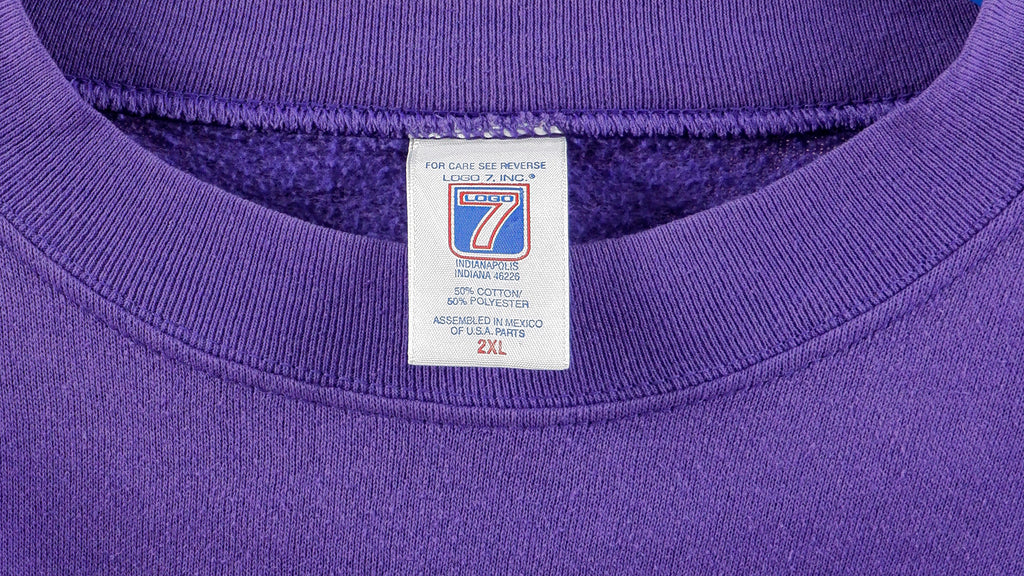 NFL (Logo 7) - Minnesota Vikings Crew Neck Sweatshirt 1998 X-Large Vintage Retro Football