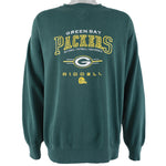 NFL (Ridell) - Green Bay Packers Crew Neck Sweatshirt 1990s X-Large Vintage Retro Football