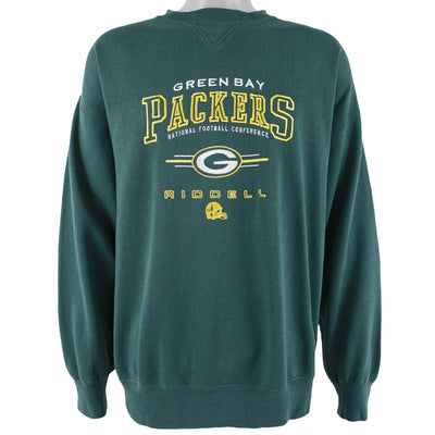NFL (Riddell) - Green Bay Packers Crew Neck Sweatshirt 1990s X-Large