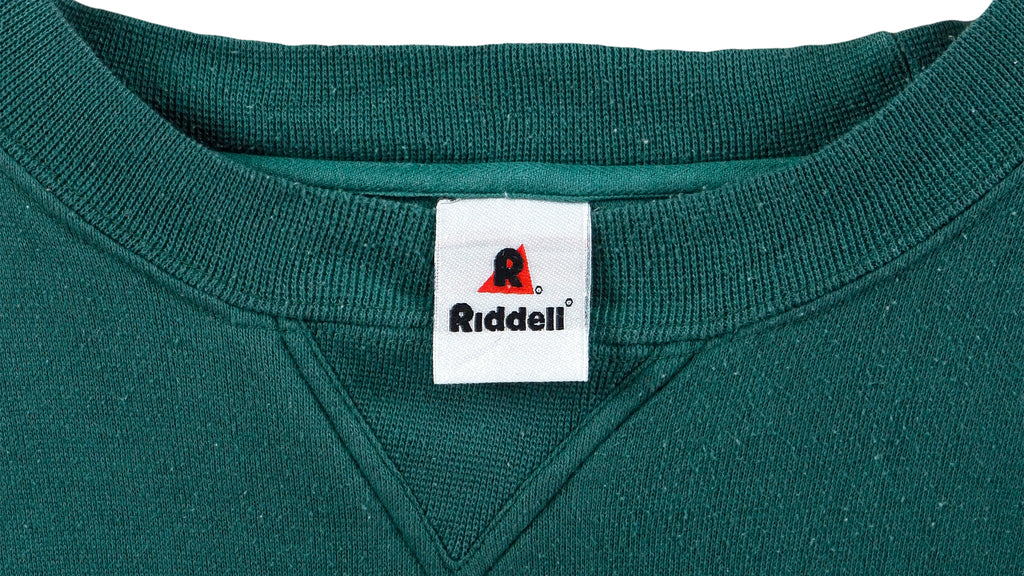 NFL (Ridell) - Green Bay Packers Crew Neck Sweatshirt 1990s X-Large Vintage Retro Football