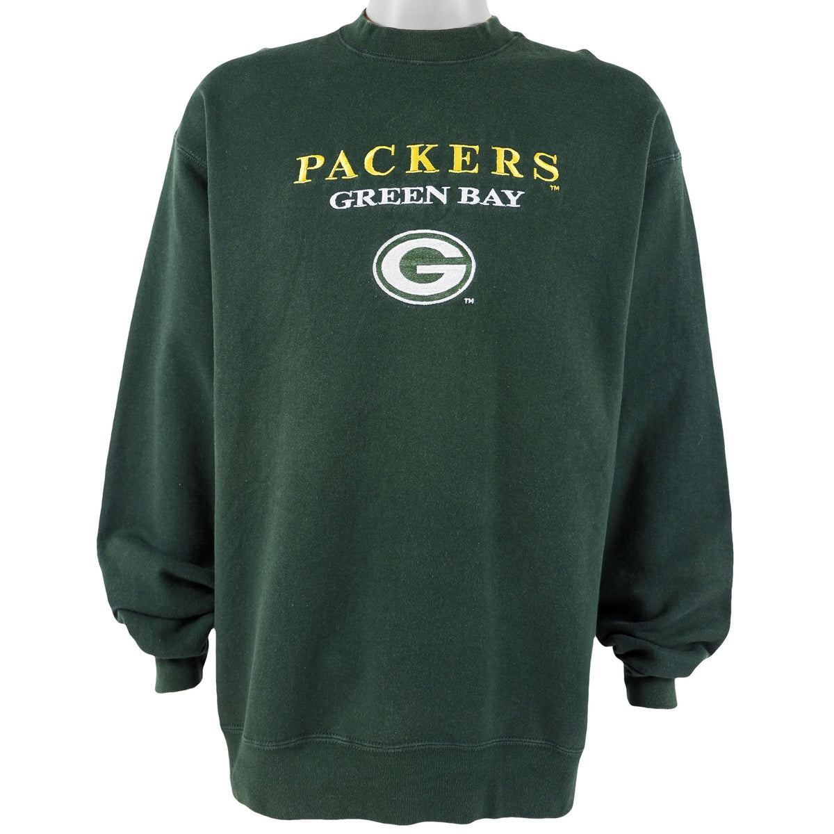 NFL (Salem) - Green Bay Packers Crew Neck Sweatshirt 1990s X-Large Vintage Retro Football