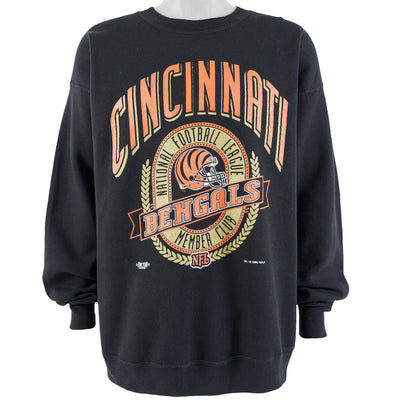 NFL (Home Team) - Cincinnati Bengals Crew Neck Sweatshirt 1995 X-Large