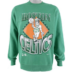NBA (Hanes) - Boston Celtics Spell-Out Sweatshirt 1990s Large Vintage Retro Basketball