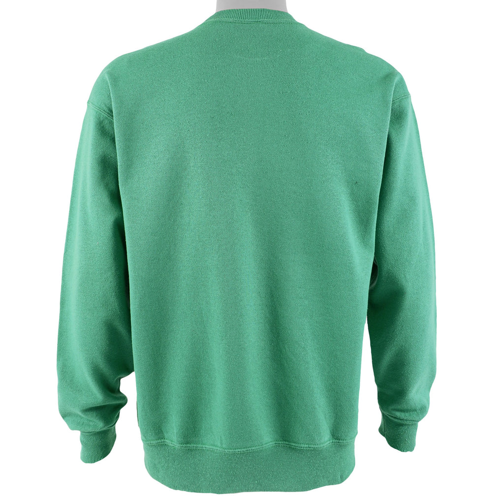 NBA (Hanes) - Boston Celtics Spell-Out Sweatshirt 1990s Large Vintage Retro Basketball