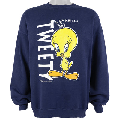 Looney Tunes (Velva Sheen) - Tweety, Michigan Sweatshirt 1992 X-Large
