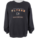 NHL (Lee) - Philadelphia Flyers Crew Neck Sweatshirt 1990s Large Vintage Retro Hockey