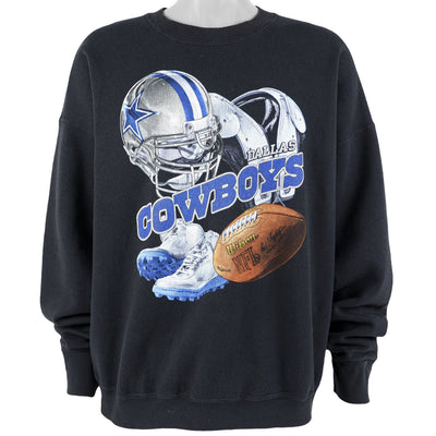 NFL - Dallas Cowboys Crew Neck Sweatshirt 1990s X-Large