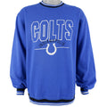 NFL (Logo 7) - Indianapolis Colts Crew Neck Sweatshirt 1990s Large Vintage Retro Football