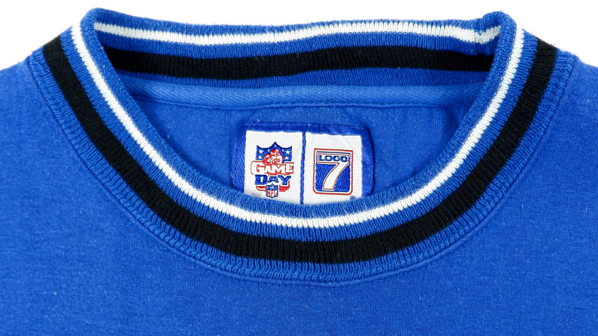 NFL (Logo 7) - Indianapolis Colts Crew Neck Sweatshirt 1990s Large