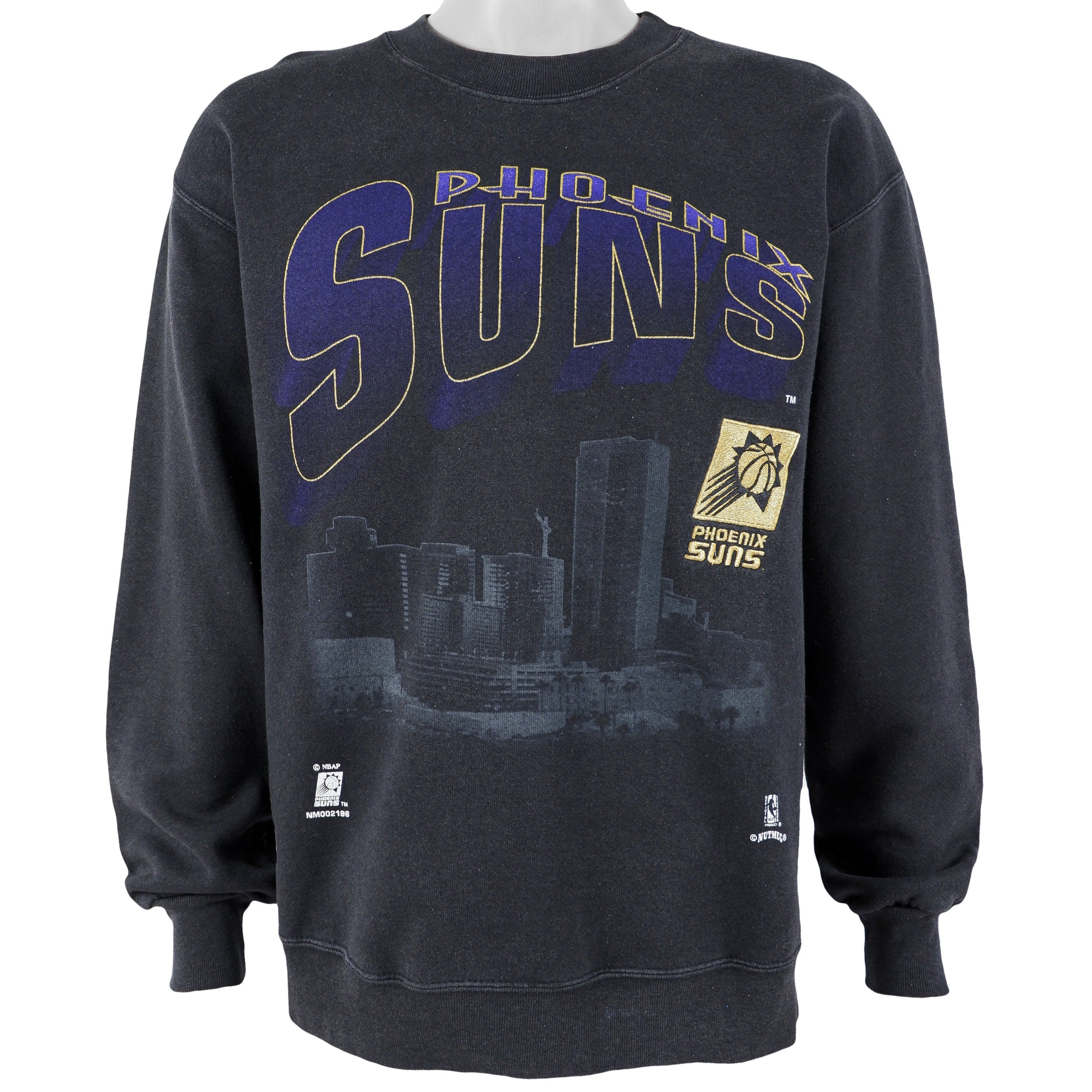 NBA (Nutmeg) - Phoenix Suns Crew Neck Sweatshirt 1990s Medium Vintage Retro Basketball