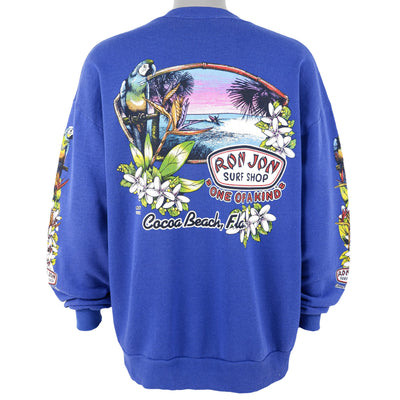 Vintage - Ron Jon Surf Shop, Cocoa Beach, Florida Crew Neck Sweatshirt 1990s X-Large